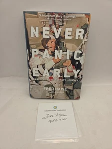 Never Panic Early : An Apollo 13 Astronaut's Journey W/ Signature Fred Haise - Picture 1 of 6