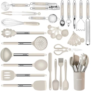 Kitchen Utensils Set-Silicone Cooking Utensils-33pcs Non-Stick Silicone Cooki... - Picture 1 of 9