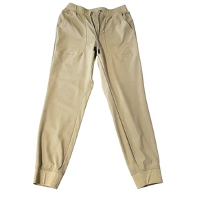 VRST Limitless Slim Fit Jogginghose Herren Größe S hellbraun Stretch Reißverschlusstaschen hinten - Bild 1 von 13