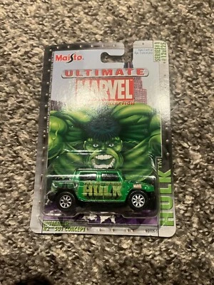 Maisto Ultimate Marvel Diecast Hummer H2 SUT Concept Hulk Series 1 #12 - Image 1 of 2