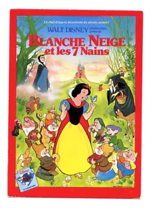 Blancanieves y siete enanitos 1937•Cartel de película francesa vintage de Disney 4x6 - Imagen 1 de 1