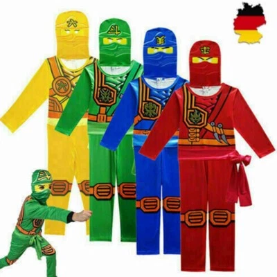 MARKENLOS Jungen Ninjago Bodysuit Kai Jay Lloyd Einteiler Cosploy Kostüm Kinder Overall DE