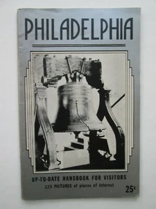Philadelphia PA Tourism Travel 1942 Handbook w/ 125 Pictures Places of Interest - Picture 1 of 9