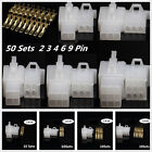 Boat Car Truck Electrical 2.8Mm 2 3 4 6 9 Pin Way Wire Connector Terminal 50Pcs