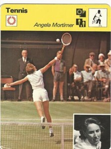 1977-79 Sportscaster Card, #61.04 Tennis, Angela Mortimer, England