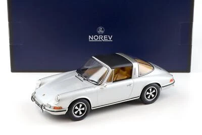 1:18 Norev Porsche 911 E Targa 1969 Argento Metallico - Limitato 400 Pz. - Immagine 1 di 4