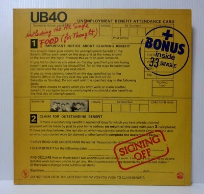 UB40 Signing Off 1980 Graduate Records – 574007 France LP + 12" vinyl Foto 1 de 4