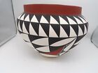 Vintage Acoma Yellow Corn Clan Art Pottery Bowl Signed By C. Chino 2002