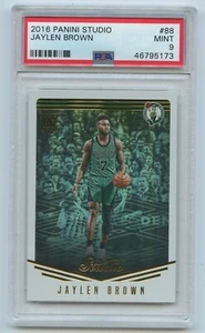 2016 Panini Studio #88 Jaylen Brown Rookie PSA 9 MINT Boston Celtics - Picture 1 of 2