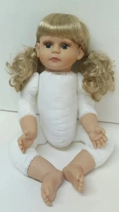 Best Family Products Baby Doll Girl Blonde Hair Blue Eyes Nude 20" Vintage 2001 - Picture 1 of 15