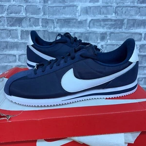 Nike Cortez Basic Nylon Obsidian Running Shoes 819720-411 Mens Size 12.5 New - Picture 1 of 8