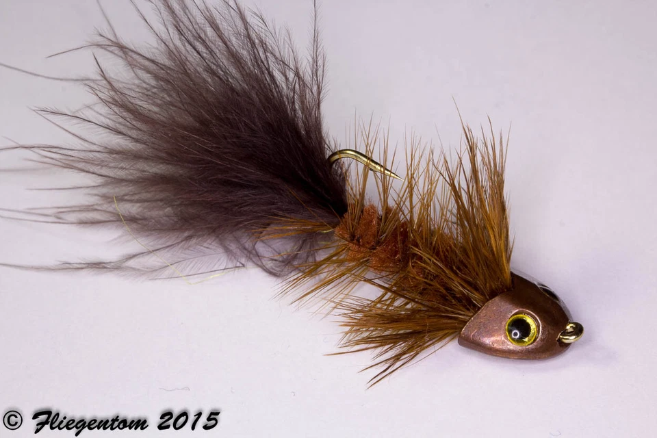 Fliegentom Streamer 3 Stück Wooley Bugger Koppe - braun - Bild 1 von 1