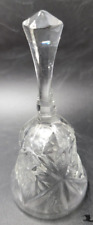 Vintage Crystal Art Cut Glass Decorative Bell