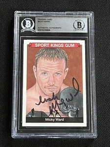 “IRISH” MICKY WARD 2018 SAGE SPORTKINGS SIGNED AUTOGRAPHED CARD BAS AUTHENTIC - Picture 1 of 2