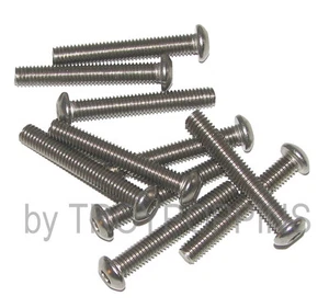 10-SS M6-1.0 X 40MM BH BOTÓN TAPA CABEZAL ACERO INOXIDABLE MÁQUINA MÉTRICA TORNILLOS 6MM - Imagen 1 de 1