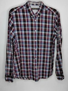 Ben Sherman Mens Large Multicolor Long Sleeve Button Down Collard Style Shirt - Picture 1 of 3