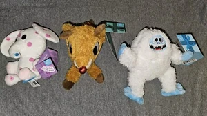 New Bark Box Lot Of 3 Rudolph Christmas Spotted Elephant Abominable Snowman - Picture 1 of 3