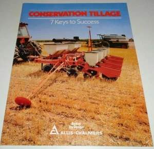 *Allis Chalmers Conservation Tillage Sales Brochure planter harrow chisel plow - Picture 1 of 3