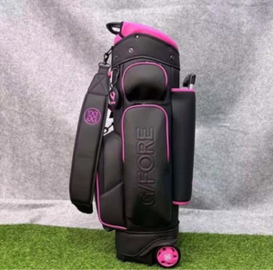NEW G/FORE Caddy bag Black pink with hood cover Japan NEW - Picture 1 of 7