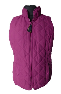 Joules Just   Pink Quilted Zipped Gilet  Sleeveless Jacket Size UK 14 L - Image 1 of 4