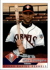 1998 Cedar Rapids Kernels Team Issue #6 Mike Colangelo Dumfries Virginia VA Card