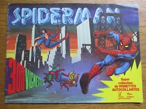 vintage Marvel Super Heroes spider-man french Sticker Album Book, 1980s - Picture 1 of 8