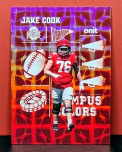2025 Onit Jake Cook Ohio State Buckeyes Campus Colors Dark Holo CC-9 OSU NM - Picture 1 of 3