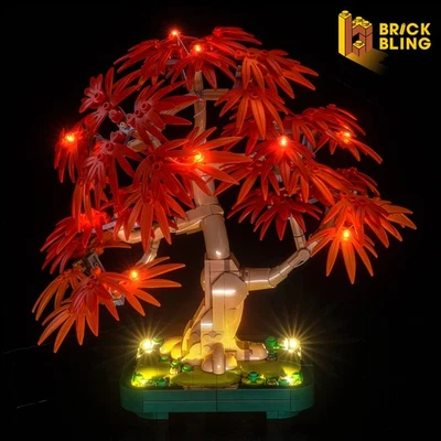 BrickBling Light Set per LEGO Bonsai di Acero Rosso Giapponese 10348 NUOVO Standard
