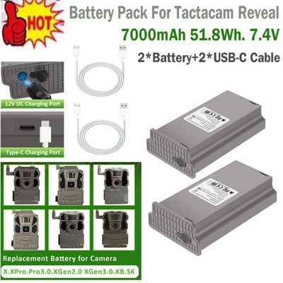 Replacement Battery Pack For Tactacam Reveal Trail Camera X Gen 2.0,3.0,X,X Pro