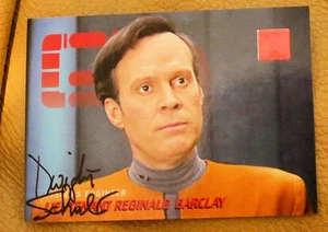 AUTOGRAPH STAR TREK DWIGHT SHULTZ HAND SIGNED TRADING CARD FROM SKYBOX - Imagen 1 de 2