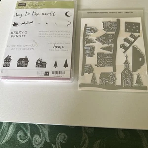 Stampin Up HEARTS COME HOME Stempelset & HOMETOWN GREETINGS EDGELITS Stanzformen Konvolut - Bild 1 von 5