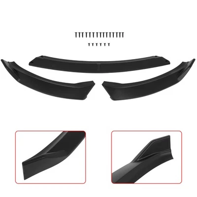 Fit For 2014-2016 Kia Forte EX LX SX Front Bumper Lip Spoiler Matte Black Foto 1 de 4