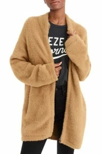 J. Chaqueta cárdigan difusa Crew Point Sur marrón camel tostado XXS 2XS K2436 - Imagen 1 de 5