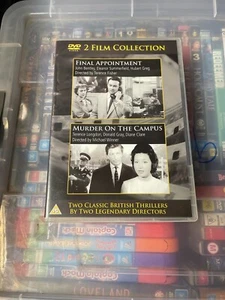 FINAL APPOINTMENT & MURDER ON THE CAMPUS DVD RARE 1954 & 1961 CULT BRITISH FILMS - Picture 1 of 1