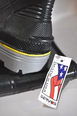 New Servus by Honeywell Mens 12 work tall boots black ASTM F2413-11 made in USA  - Image 1 of 4