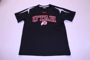 Camisa de rendimiento deportivo juvenil Utah Utes M (negra) Under Armour - Imagen 1 de 1