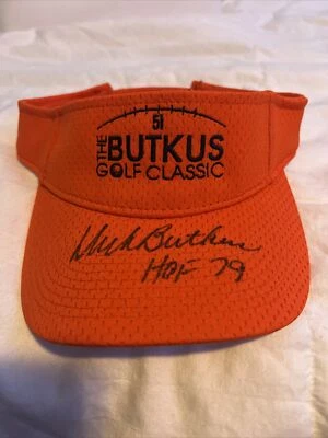 Dick Butkus Autographed Signed Golf Hat, HOF 79, PSA Authenticated, Golf Classic - Image 1 of 4