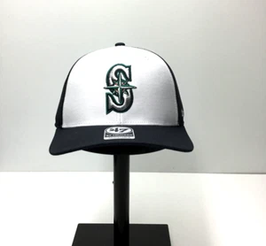 Seattle Mariners White Freshman 47 Trucker adjustable mesh snapback - Picture 1 of 4