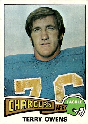 1975 Topps - #256 Terry Owens Chargers - Image 1 of 2