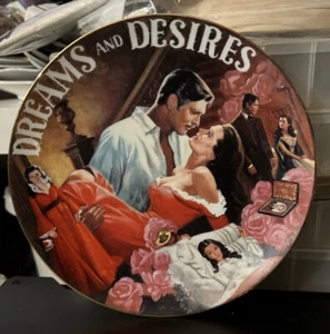Bradford Exchange Gone With The Wind Collectors Music Plate "Dreams And Desires" - Picture 1 of 3