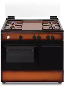 Ducati Cucina a Gas 4 Fuochi Forno a Gas 90x60 cm Marrone Sfumato SD490GB - Foto 1 di 1