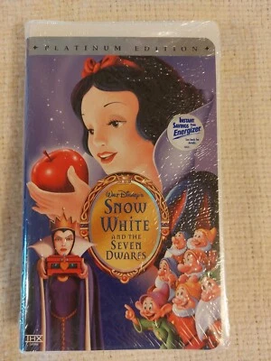 RARE Snow White And The Seven Dwarfs - Disney VHS - PLATINUM EDITION NEW Sealed - Image 1 of 4