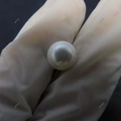 Round Cut 3.35 Ct White Mabe CERTIFIED Natural Sea Pearl South Pacific Loose Gem - Image 1 of 4