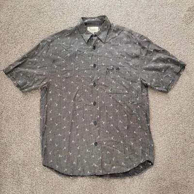 Vtg Guess Vintage Style Short Sleeve Graphic Button Up Shirt, Men's Size M - Image 1 of 4