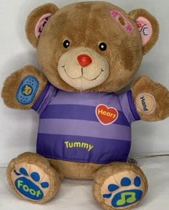 Vtech Care And Learn Teddy Bear Plush Stuffed Interactive Talks Singing Learning - Picture 1 of 3