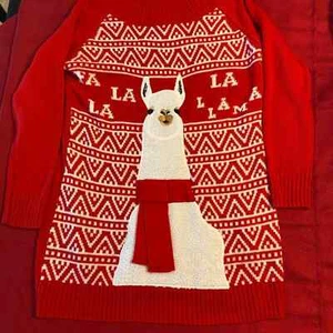 Lama Weihnachtspullover - Größe M - super süß! - Bild 1 von 7