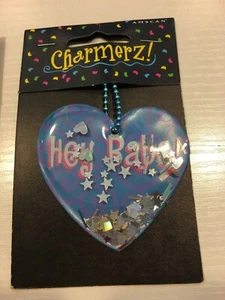 new charmerz! Bag Charm Backpack keyring gift bag package decor hey babe blue - Picture 1 of 2