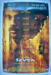 Poster Seven (1995) 27x40 S/S originale 1sh finale (G) - Foto 1 di 1