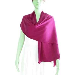 Light Magenta  Silk Wrap Scarf. Long Scarf. Light Magenta Soft Silk Shawl. - Picture 1 of 3