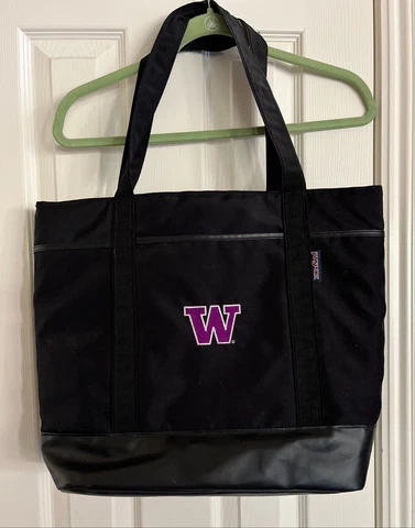 University of Washington Huskies Black Tote Bag - NEW, NEVER USED!! Cover